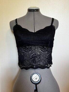 Butterfly Back Black Lace Grunge Bralette